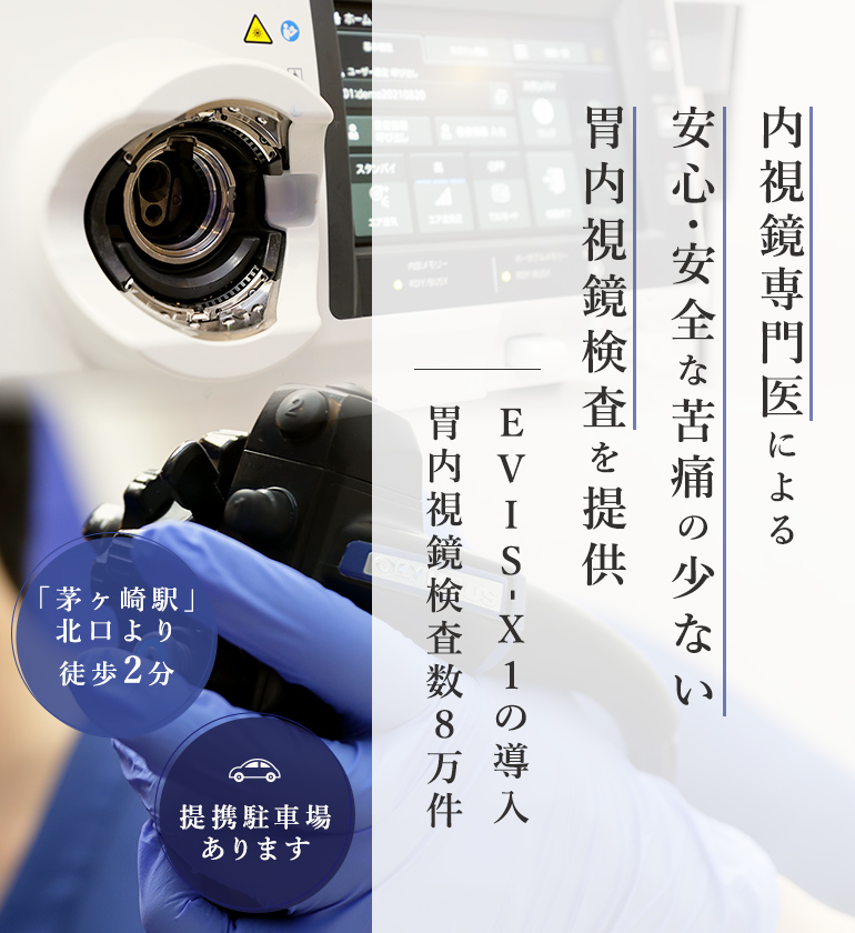 内視鏡専門医による安心・安全な苦痛の少ない胃内視鏡検査